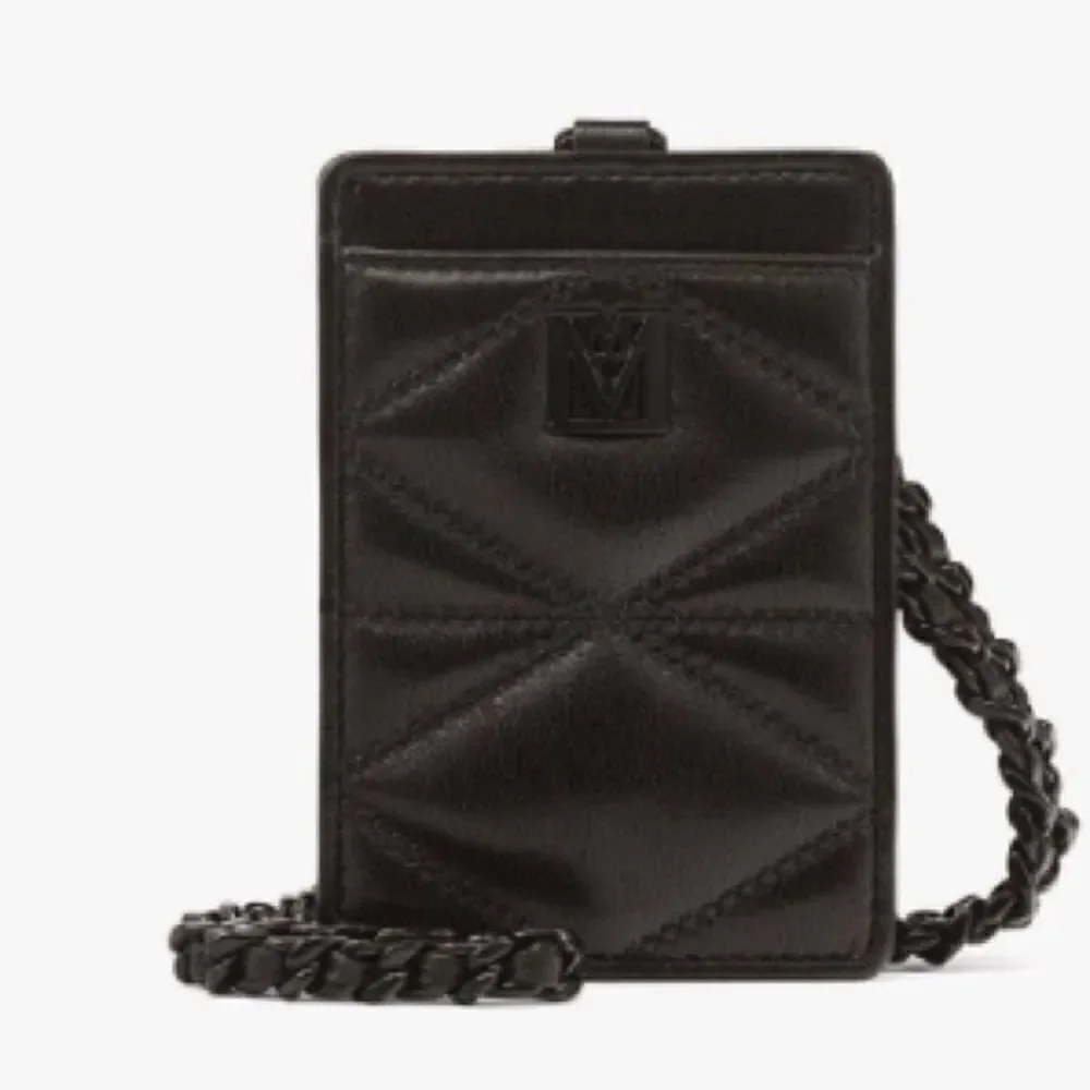 MCM Chain Card Case in Cloud Quilted Leather New original box and dust bag